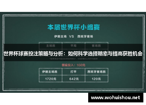 世界杯球赛投注策略与分析：如何科学选择赔率与提高获胜机会